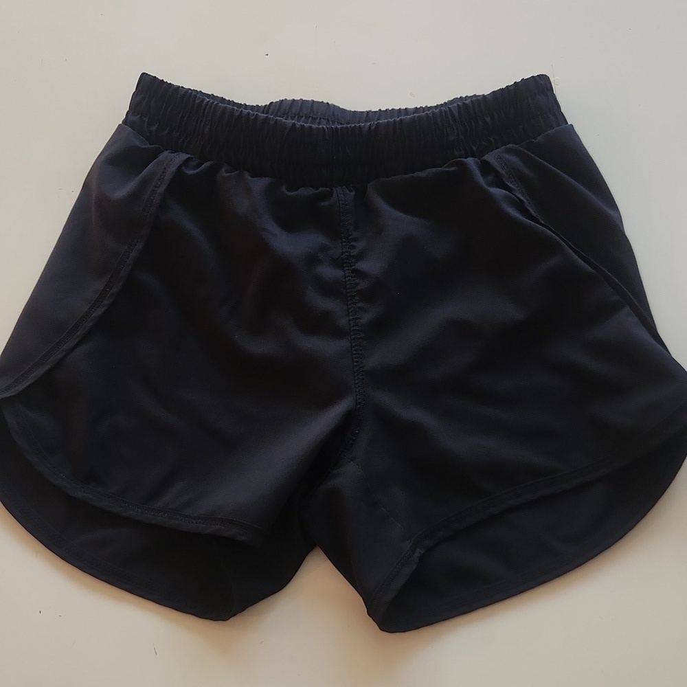 All In Motion Black Athletic Shorts With Built In Underwear Medium 7 8